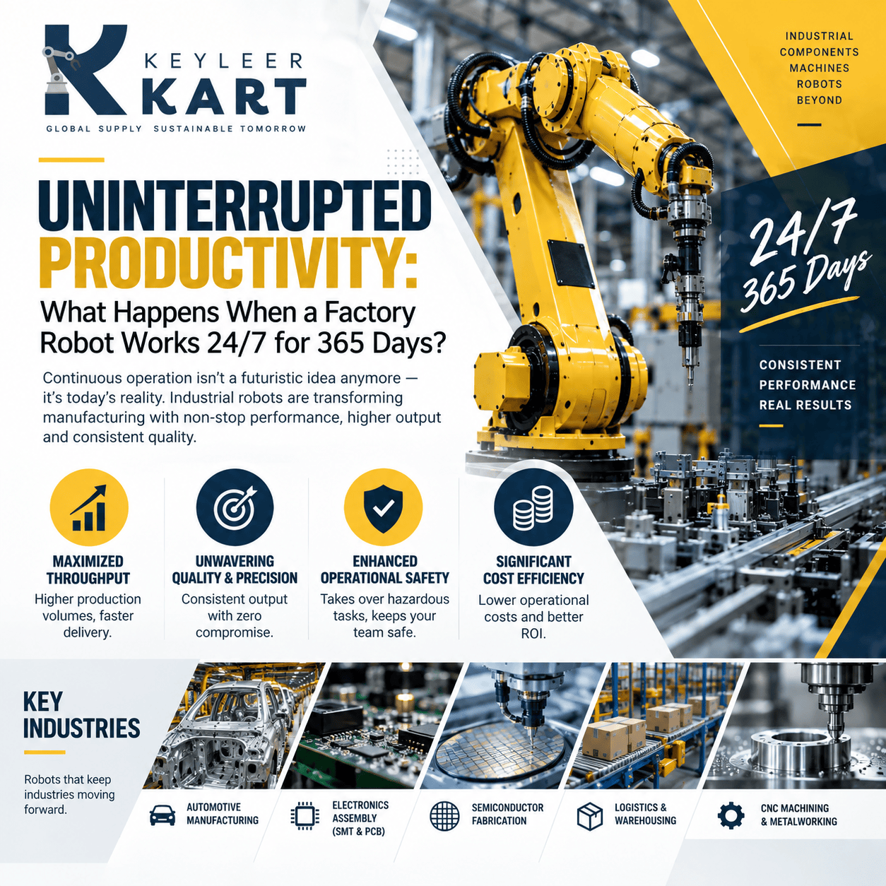 Uninterrupted Productivity: What Happens When a Factory Robot Works 24/7 for 365 Days?